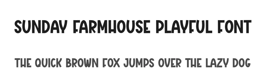 Sunday Farmhouse Playful Font by creativeletter — Script Handwritten Font