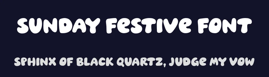 Sunday Festive Font by keithzo — Display Font — thumbnail 2