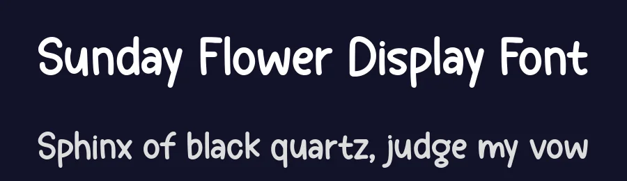 Sunday Flower Display Font by keithzo — Display Font — thumbnail 2