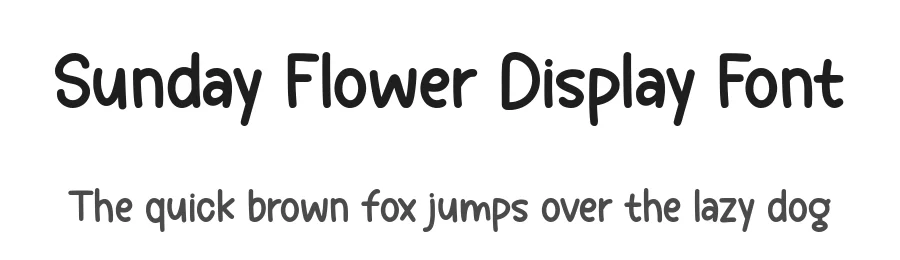 Sunday Flower Display Font by keithzo — Display Font