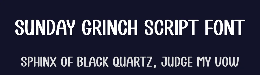 Sunday Grinch Script Font by creativeletter — Display Font — thumbnail 2
