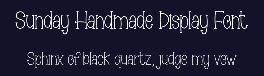 Sunday Handmade Display Font by creativeletter — Script Handwritten Font — thumbnail 2