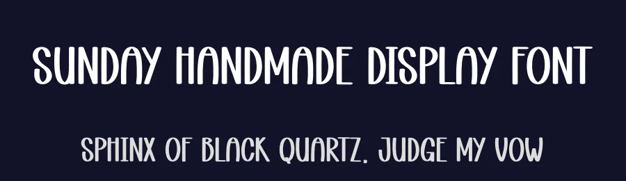 Sunday Handmade Display Font by andikastudio — Display Font — thumbnail 2