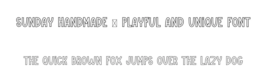 Sunday Handmade – Playful And Unique Font by freshtypeink — Display Font