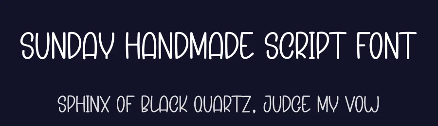 Sunday Handmade Script Font by creativeletter — Script Handwritten Font — thumbnail 2