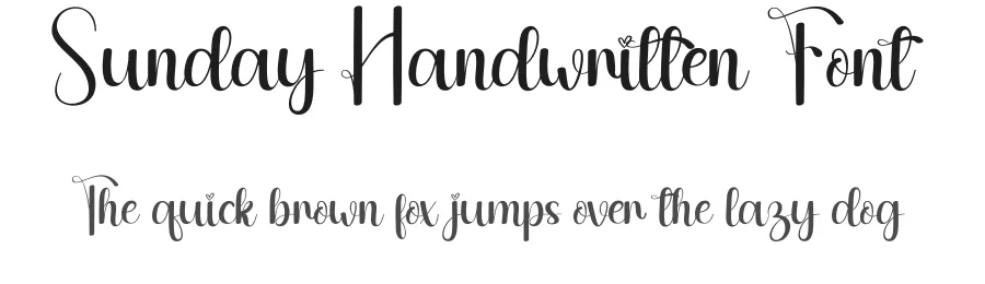 Sunday Handwritten Font by andikastudio — Script Handwritten Font