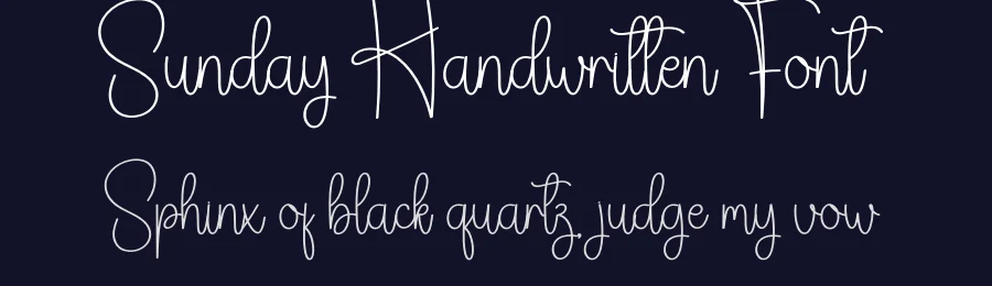 Sunday Handwritten Font by creativeletter — Script Handwritten Font — thumbnail 2