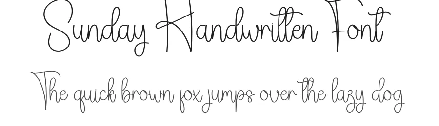 Sunday Handwritten Font by creativeletter — Script Handwritten Font