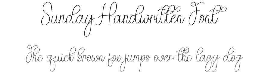 Sunday Handwritten Font by andikastudio — Script Handwritten Font