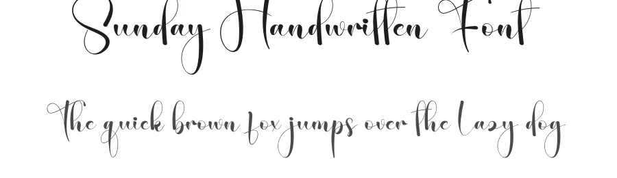 Sunday Handwritten Font by creativeletter — Script Handwritten Font
