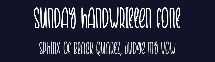 Sunday Handwritten Font by creativeletter — Display Font — thumbnail 2