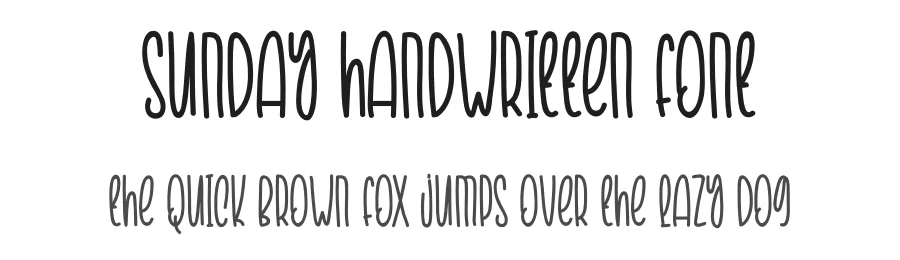 Sunday Handwritten Font by creativeletter — Display Font