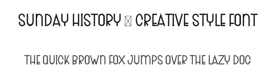 Sunday History – Creative Style Font by freshtypeink — Display Font