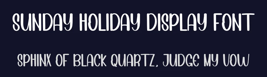 Sunday Holiday Display Font by inermediaSTUDIO — Display Font — thumbnail 2