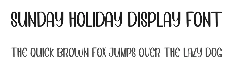 Sunday Holiday Display Font by inermediaSTUDIO — Display Font