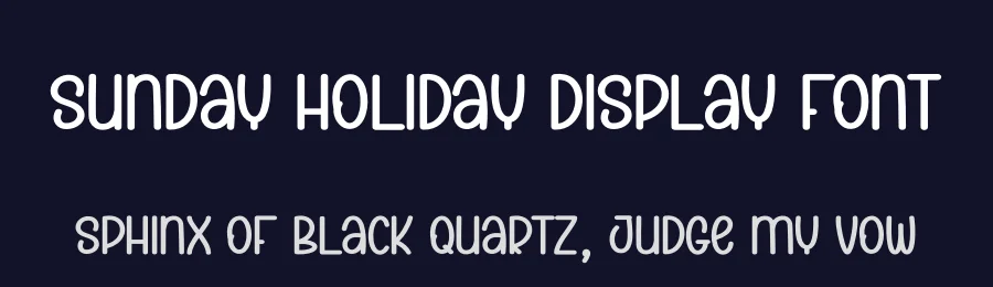 Sunday Holiday Display Font by andikastudio — Display Font — thumbnail 2