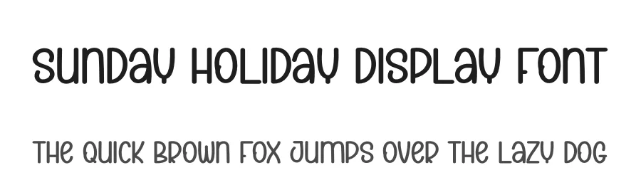 Sunday Holiday Display Font by andikastudio — Display Font