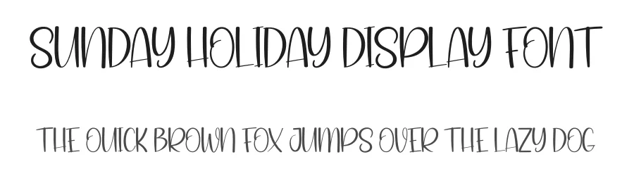 Sunday Holiday Display Font by andikastudio — Display Font