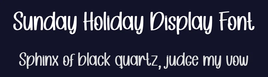 Sunday Holiday Display Font by creativeletter — Display Font — thumbnail 2