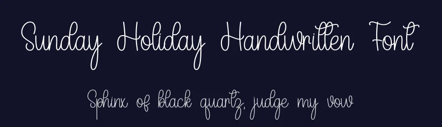 Sunday Holiday Handwritten Font by inermediaSTUDIO — Script Handwritten Font — thumbnail 2