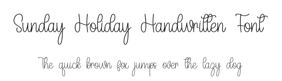 Sunday Holiday Handwritten Font by inermediaSTUDIO — Script Handwritten Font