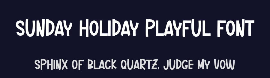 Sunday Holiday Playful Font by andikastudio — Display Font — thumbnail 2