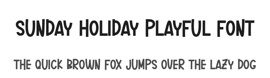Sunday Holiday Playful Font by andikastudio — Display Font
