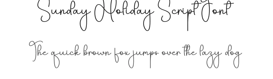 Sunday Holiday Script Font by andikastudio — Script Handwritten Font