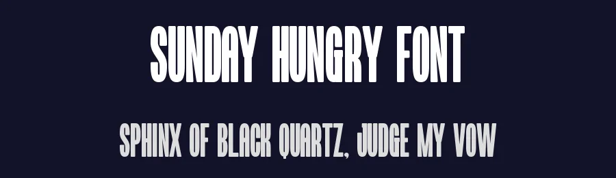 Sunday Hungry Font by Almairatype — Display Font — thumbnail 2