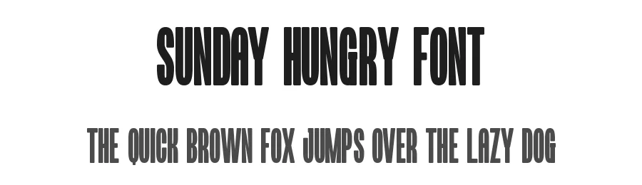 Sunday Hungry Font by Almairatype — Display Font