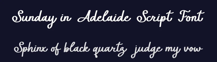 Sunday in Adelaide Script Font by ReyreyBlue — Script Handwritten Font — thumbnail 2