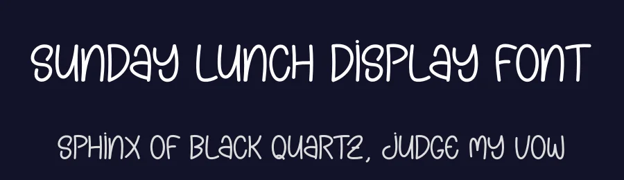 Sunday Lunch Display Font by andikastudio — Display Font — thumbnail 2