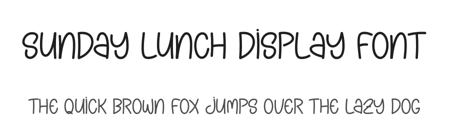 Sunday Lunch Display Font by andikastudio — Display Font