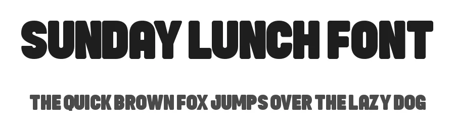 Sunday Lunch Font by Almairatype — Display Font