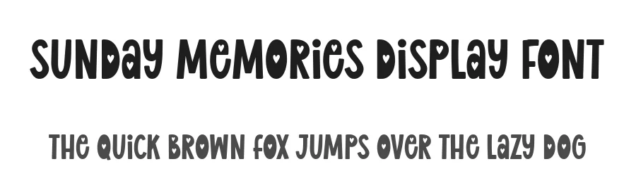 Sunday Memories Display Font by Keithzo — Display Font