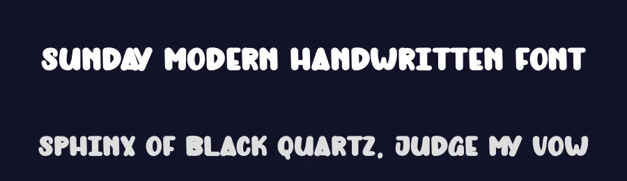 Sunday Modern Handwritten Font by andikastudio — Display Font — thumbnail 2