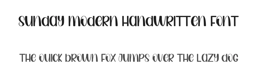 Sunday Modern Handwritten Font by inermediaSTUDIO — Display Font