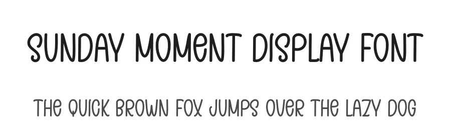 Sunday Moment Display Font by andikastudio — Script Handwritten Font