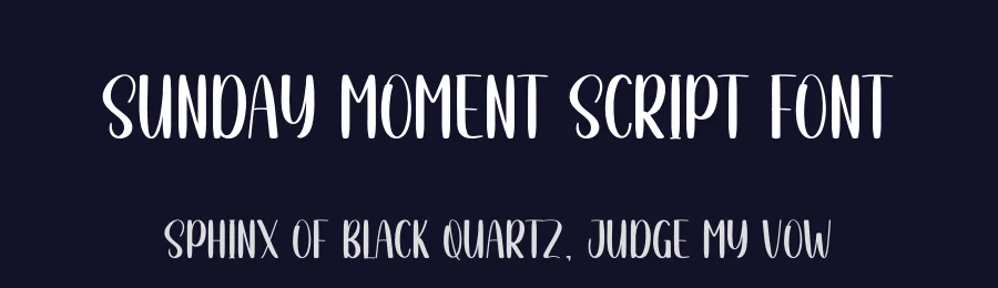Sunday Moment Script Font by andikastudio — Display Font — thumbnail 2