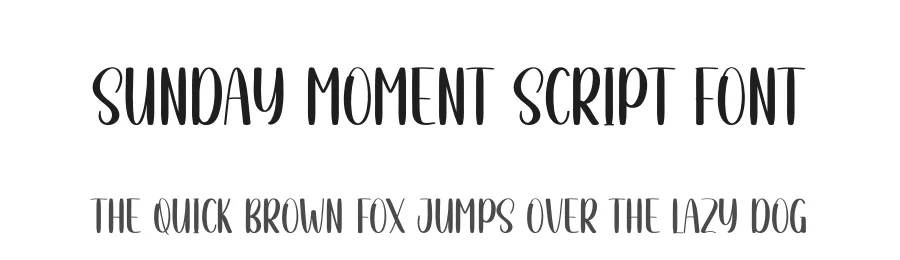 Sunday Moment Script Font by andikastudio — Display Font