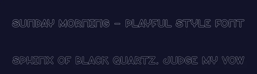 Sunday Morning – Playful Style Font by andikastudio — Display Font — thumbnail 2