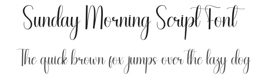Sunday Morning Script Font by andikastudio — Script Handwritten Font