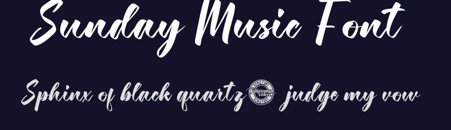 Sunday Music Font by CalligraphyFonts.net — Script Handwritten Font — thumbnail 2