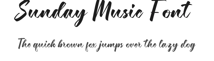Sunday Music Font by CalligraphyFonts.net — Script Handwritten Font