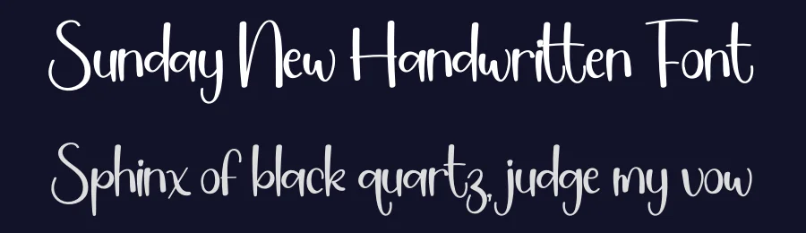 Sunday New Handwritten Font by creativeletter — Display Font — thumbnail 2