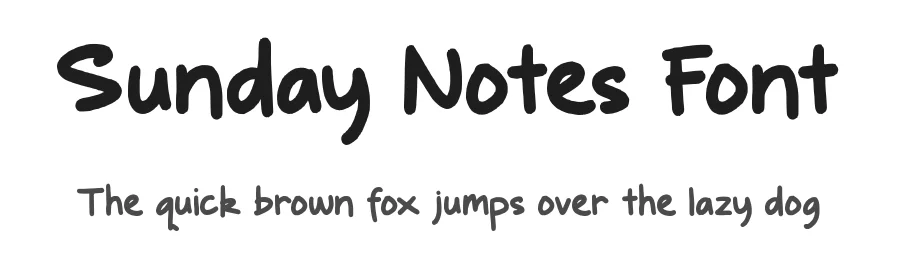 Sunday Notes Font by roomspace.cl — Script Handwritten Font