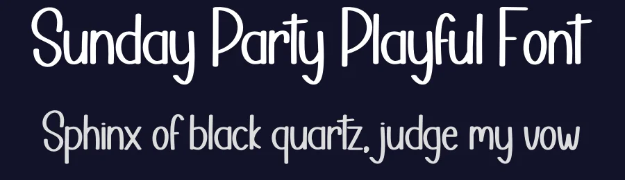 Sunday Party Playful Font by creativeletter — Script Handwritten Font — thumbnail 2