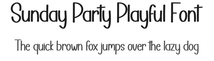 Sunday Party Playful Font by creativeletter — Script Handwritten Font