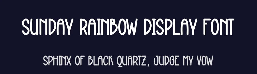 Sunday Rainbow Display Font by creativeletter — Display Font — thumbnail 2