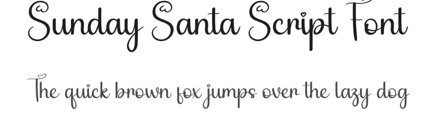 Sunday Santa Script Font by andikastudio — Script Handwritten Font